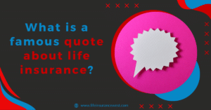 What is a famous quote about life insurance?